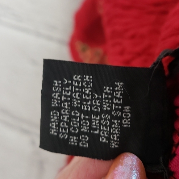 Cassee's Rayon Tube Halter Dress Sequins Red Orange Green M EUC - Picture 8 of 16